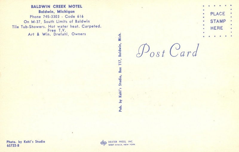 Baldwin Creek Lodge (Baldwin Creek Motel) - Postcard (newer photo)